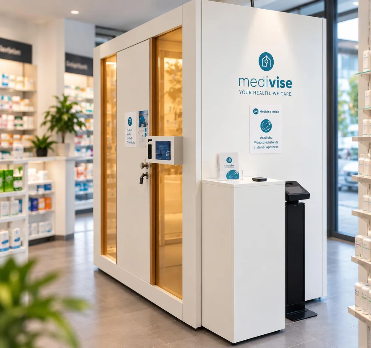 MEDIVISE Telemedizin-Box in der Blauen Apotheke