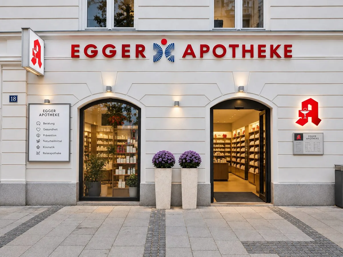 Egger Apotheke in der Ludwigstraße 18 in der Passauer Fußgängerzone